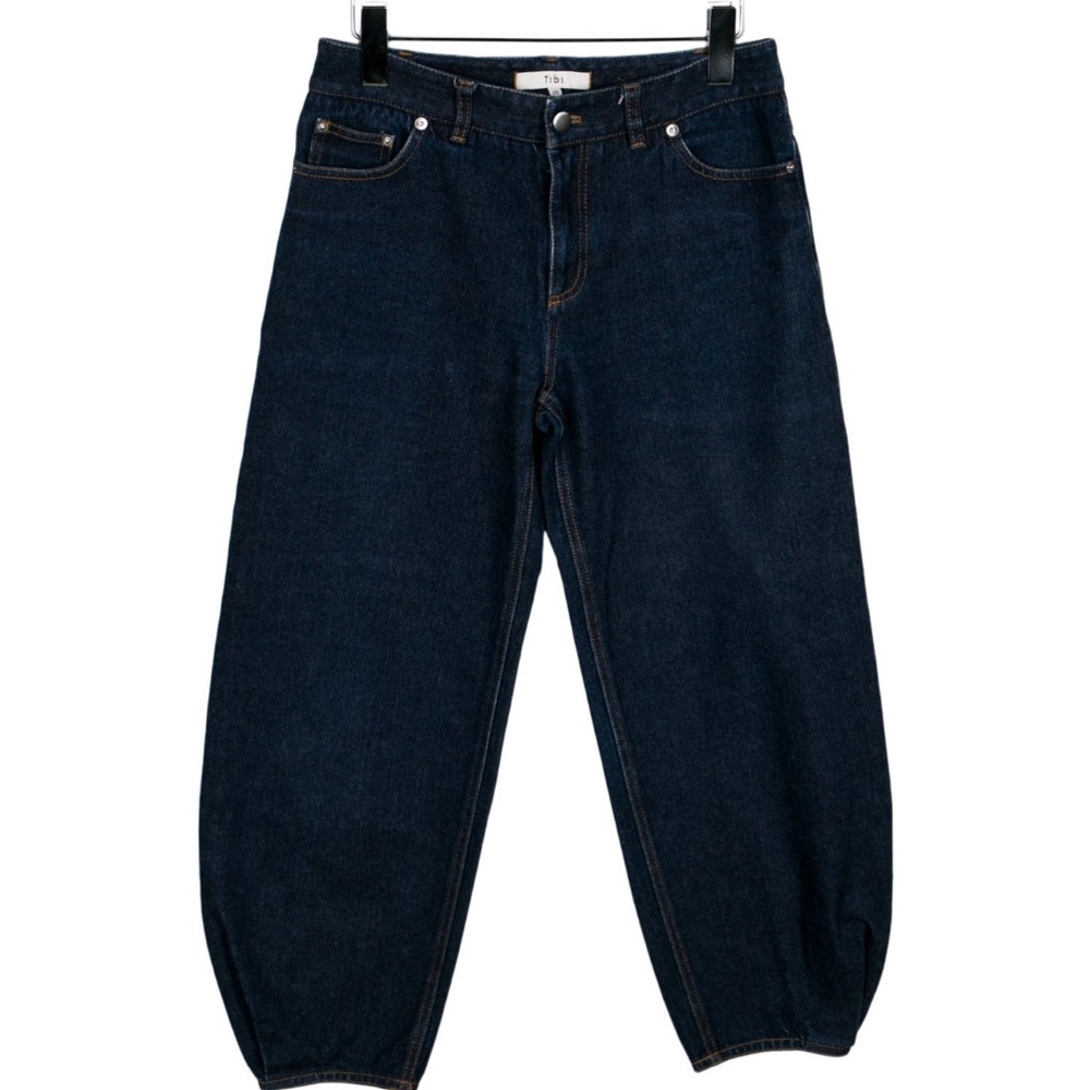 Tibi Barrel Leg Jeans